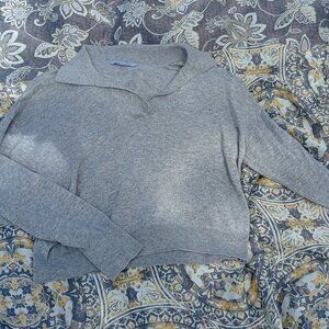 Grey Collared Ophenia Roe Sweater